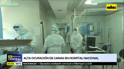 Alta ocupación de camas en el Hospital Nacional