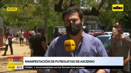 Futbolistas de ascenso se manifiestan y piden volver a jugar