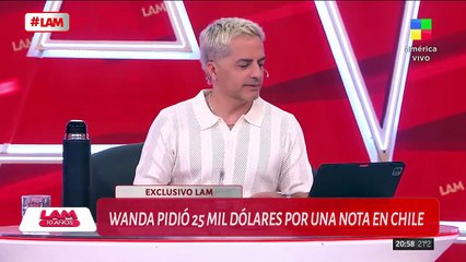 WANDA HABRÍA PEDIDO 25 MIL DÓLARES POR HACER UNA NOTA EN CHILE