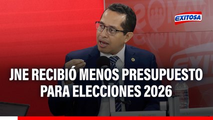JNE pidió presupuesto de S/936 millones, pero recibió menos de la mitad, señala Roberto Burneo