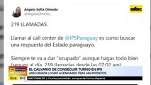Asegurada del IPS logró conseguir un turno tras 464 intentos