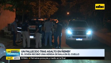 Joven asesinado tras asalto en Ñemby