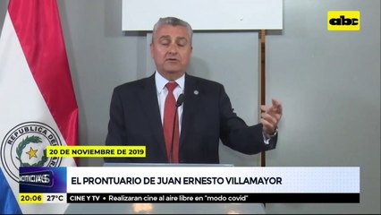 El "prontuario" de Juan Ernesto Villamayor