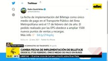 Vuelven a postergan implementación del billetaje electrónico hasta el 17 de febrero