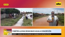 Fuertes lluvias dejan bajo agua a Concepción
