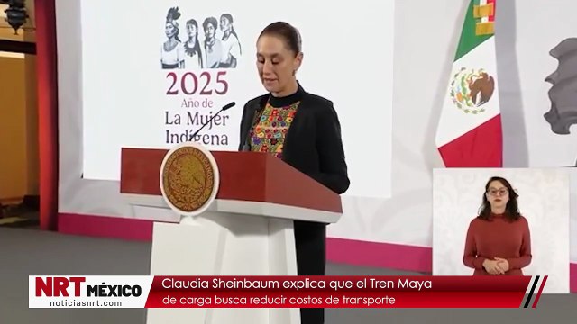 Claudia Sheinbaum explica que el Tren Maya de carga busca reducir costos de transporte