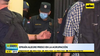Efraín Alegre, preso en la Agrupación Especializada