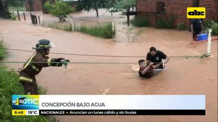 Concepción, bajo agua