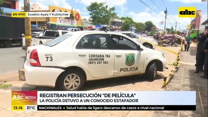 Reportan "persecución de película" sobre la avenida Eusebio Ayala