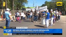 Vecinos de San Lorenzo exigen reparación
