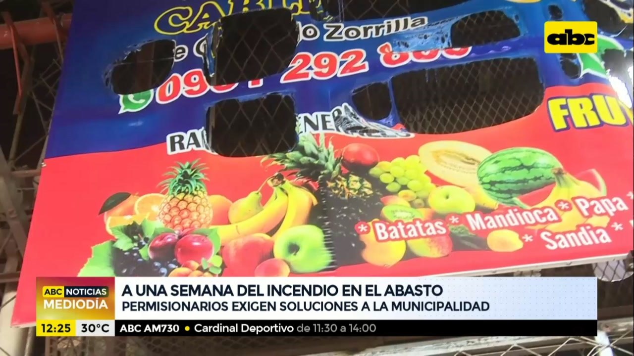 A una semana del incendio en el mercado de Abasto
