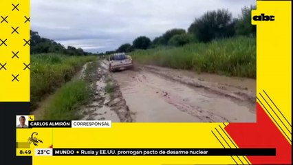 Caminos inundados e intransitables en el Chaco