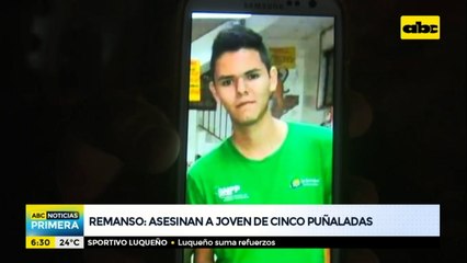 Asesinan de cinco puñaladas a un joven en Remanso