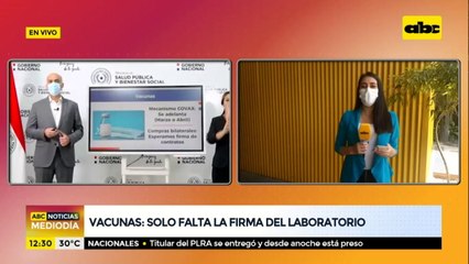 Vacunas: solo falta la firma del laboratorio