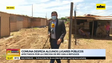 Comuna despeja algunos lugares públicos y damnificados denuncian mal estado de refugios