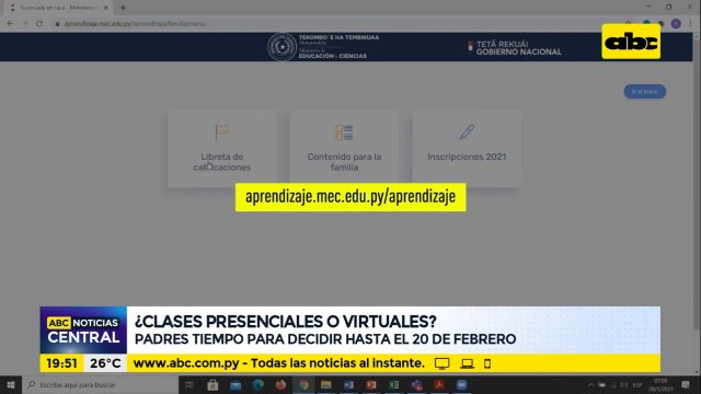 ¿Clases presenciales o virtuales? padres tienen tiempo para decidir hasta el 20 de febrero