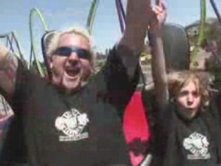 Guy Fieri Rides Tony Hawk's Big Spin Rollercoaster