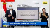 Reporte semanal del ministerio de salud: Vuelta a clases