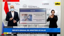 Reporte semanal del ministerio de salud: Covid