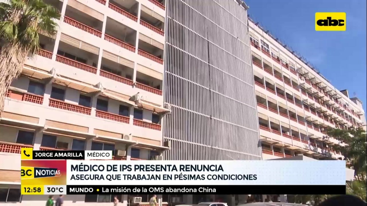 Médico de IPS presenta renuncia debido a las "malas condiciones laborales"