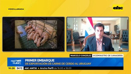 Primer embarque de exportación de carne de cerdo al Uruguay