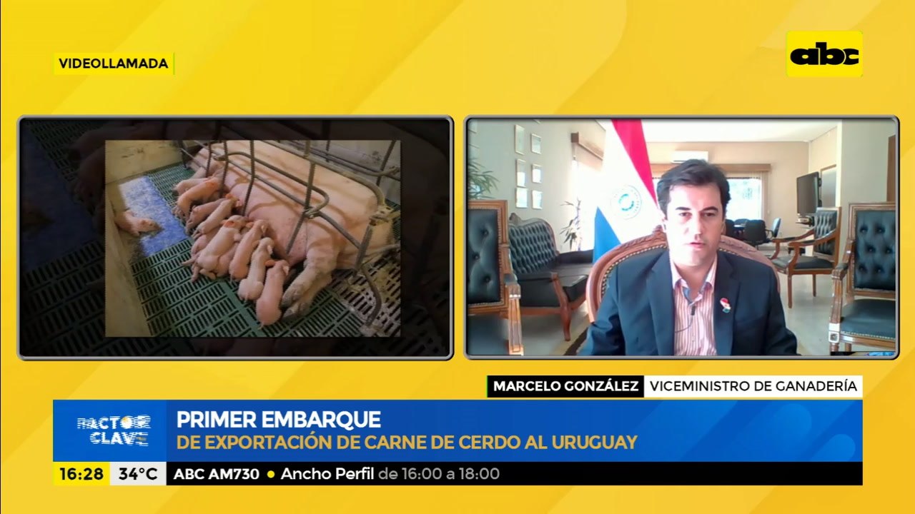 Primer embarque de exportación de carne de cerd...