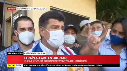 Efraín Alegre, en libertad