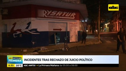 Reportaron quema de vehículos y saqueos tras manifestación