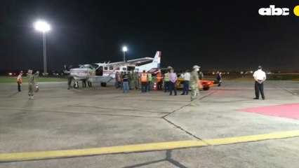 Llegada de 3.000 de vacunas Sinopharm donadas por Emiratos Árabes Unidos.