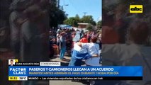 Paseros y camioneros llegan a acuerdo