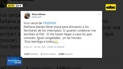 Solidaridad ciudadana para familiares de pacientes internados