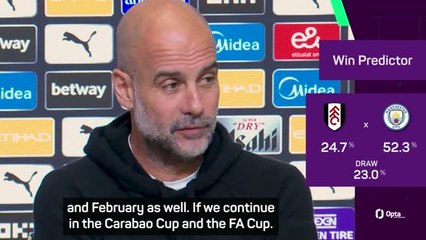 'We have to win games' - Guardiola on catching Arsenal