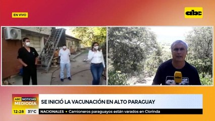 Se inició la vacunación contra el covid en Alto Paraguay