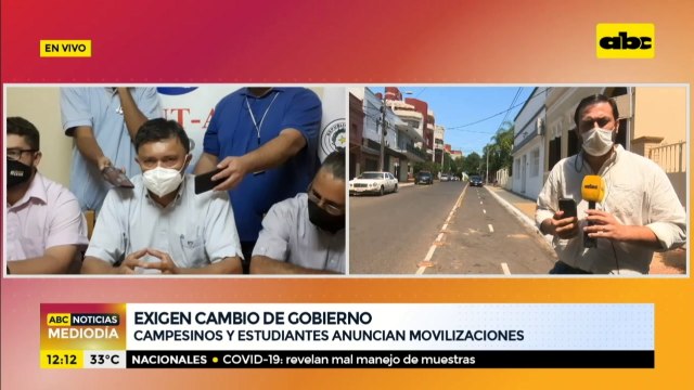 Campesinos y estudiantes anuncian movilizaciones