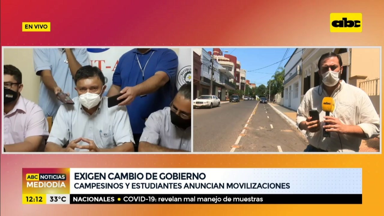 Campesinos y estudiantes anuncian movilizaciones