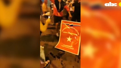 Incidentes frente a Colorado Roga que culminaro en la quema del mismo