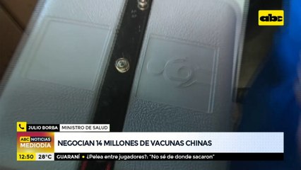 Ministro no tiene "nada oficial" sobre adquisición de vacunas chinas
