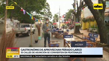 35 calles de Asunción se convierten en peatonales en este feriado largo