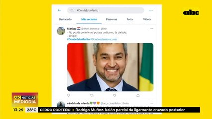 ¿Dónde está Mario Abdo Benítez?