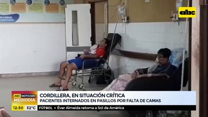 Cordillera: pacientes son internados en pasillos del Hospital de Caacupé