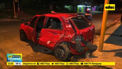 Choque entre camión mandioquero y otro vehículo