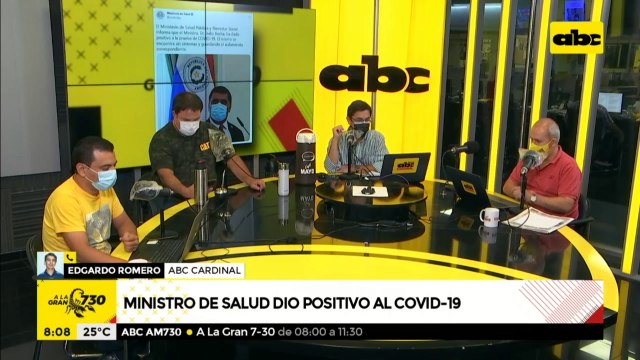 Ministro de Salud dio positivo al Covid-19