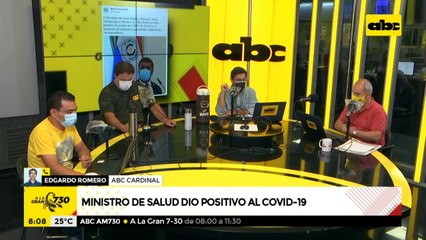 Ministro de Salud dio positivo al Covid-19