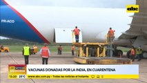 Vacunas donadas por la India, en cuarentena