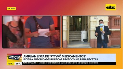 Amplían lista de pytyvô medicamentos