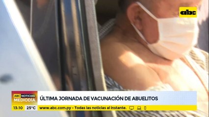 Última jornada de vacunación de abuelitos