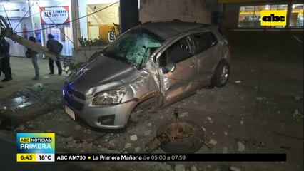 Adolescente protagoniza violento choque en Capiatá