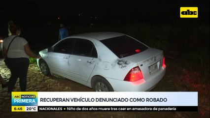 Recuperan vehículo denunciado como robado
