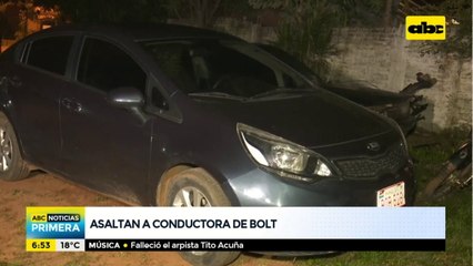 Asaltan y roban vehículo a conductora de Bolt