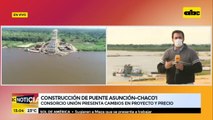 Presentan cambios en el proyecto del Puente Asunción-Chaco'i, con aumento del costo